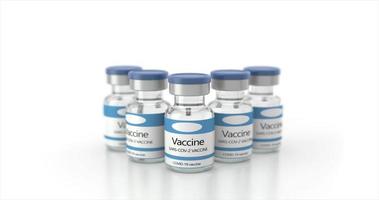 SRAS-CoV-2 vaccin dose. covid-19 vaccination concept. video