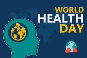 World Health Day is a global health awareness day celebrated every year on 7th April. Vector illustration design