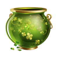 grön st patricks dag festival element vit transparent png