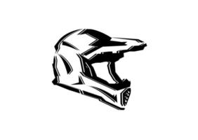 motocicleta casco vector ilustración en blanco antecedentes. motocicleta casco.