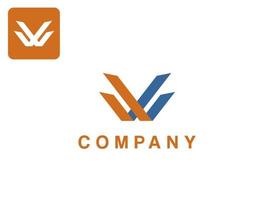 W letter vector logo. formed from a few lines of a clean and simple logo. suitable for business logos