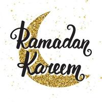 Ramadan Kareem greeting card design template vector