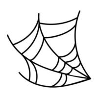 Trendy Tarantula Web vector