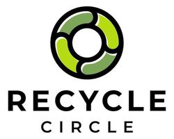 Recycling icon shape industry logo design. vector