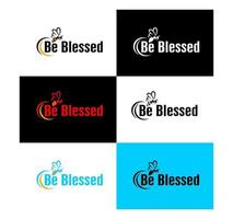 Be Blessed Logo Free vector Download