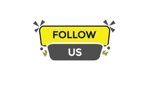 follow us vectors.sign label bubble speech follow us vector