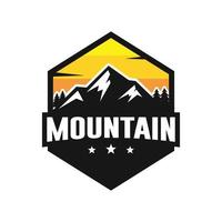 vector de diseño de plantilla de logotipo de montaña