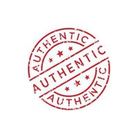 Authentic stamp design vector