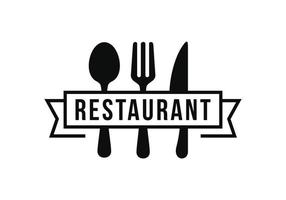 Restaurant logo template design vector