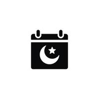 Muslim ramadan calendar icon isolated on white background vector