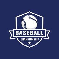 béisbol campeonato logo vector