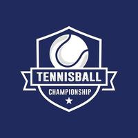 Tennis championship logo design vector