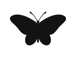 mariposa icono aislado en blanco antecedentes vector