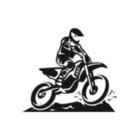 Motocross logo template design vector