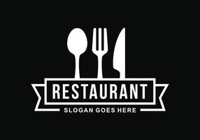 Restaurant logo template design vector