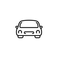 Car line icon isolated on white background vector