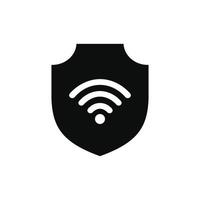 Wifi security icon isolated on white background vector
