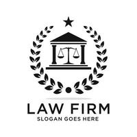 Law firm logo design vector