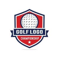 Golf championship logo design vector