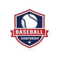 béisbol campeonato logo vector