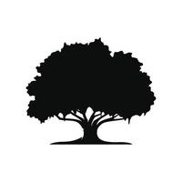 roble árbol icono aislado en blanco antecedentes vector