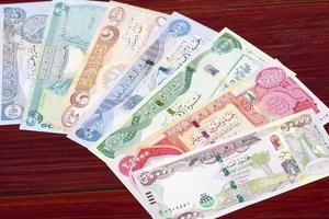 Iraqi dinar a business background photo