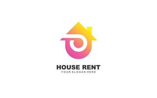 O real estate logo design inspiration. Vector letter template design for brand.