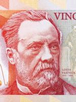 Louis Pasteur a portrait from money photo