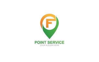 F point logo design inspiration. Vector letter template design for brand.