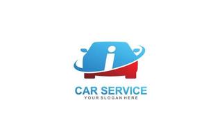 I rent car logo design inspiration. Vector letter template design for brand.