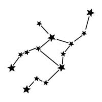 Virgo icon, zodiac signs. vector