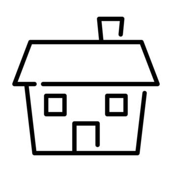 casa línea icono. vector