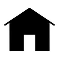 Black House icon. vector