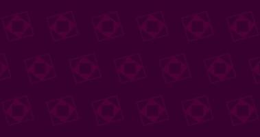 Purple Red Abstract Pattern Animation. Graphic Background with Square Ornament video