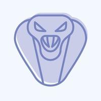 Icon Cobra. related to Animal Head symbol. simple design editable. simple illustration vector