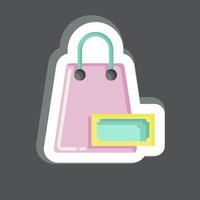 Icon Purchase. related to Black Friday symbol. shopping. simple illustration vector