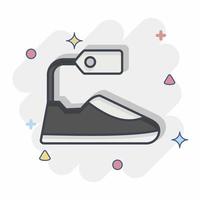 Icon Footwear. related to Black Friday symbol. shopping. simple illustration vector