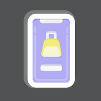 Icon Online Shop. related to Black Friday symbol. shopping. simple illustration vector