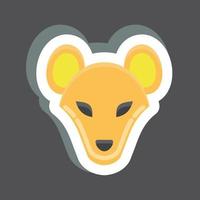 Icon Hyena. related to Animal Head symbol. simple design editable. simple illustration vector