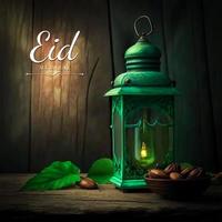 Eid Mubarak Greeting Card photo