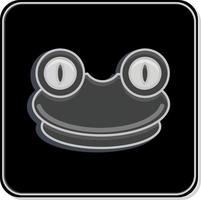 Icon Frog. related to Animal Head symbol. simple design editable. simple illustration vector