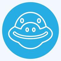 Icon Turtle. related to Animal Head symbol. simple design editable. simple illustration vector