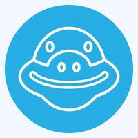 Icon Turtle. related to Animal Head symbol. simple design editable. simple illustration vector