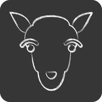 Icon Lamb. related to Animal Head symbol. simple design editable. simple illustration vector