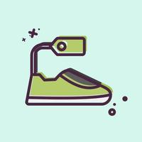 Icon Footwear. related to Black Friday symbol. shopping. simple illustration vector