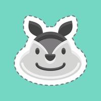 Icon Squirrel. related to Animal Head symbol. simple design editable. simple illustration vector