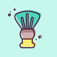 Icon Shaving Brush. related to Barbershop symbol. Beauty Saloon. simple illustration vector