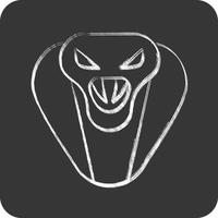 Icon Cobra. related to Animal Head symbol. simple design editable. simple illustration vector