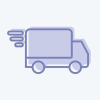 Icon Fast Delivery. related to Black Friday symbol. shopping. simple illustration vector