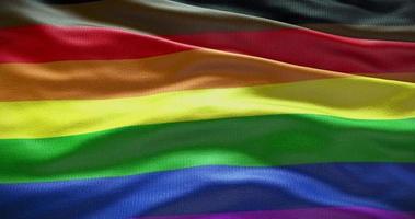 HBTQ stolthet flagga symbol bakgrund video